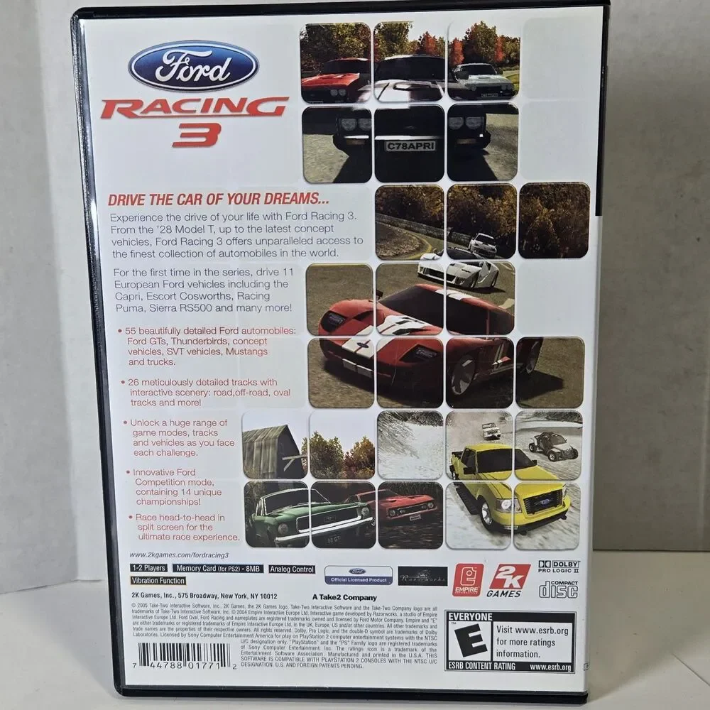 Ford Racing 3 PS2 Sony Playstation 2 Cib Tested and Working